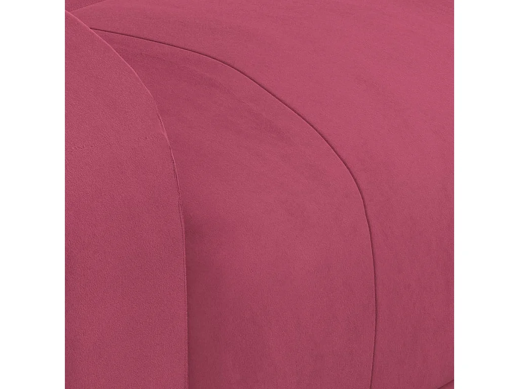 Poltrona Massaggiante Elettrica Rosso Vino in Velluto