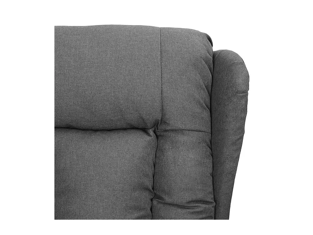 Poltrona Alzapersona Massaggiante Grigio Chiaro Tessuto