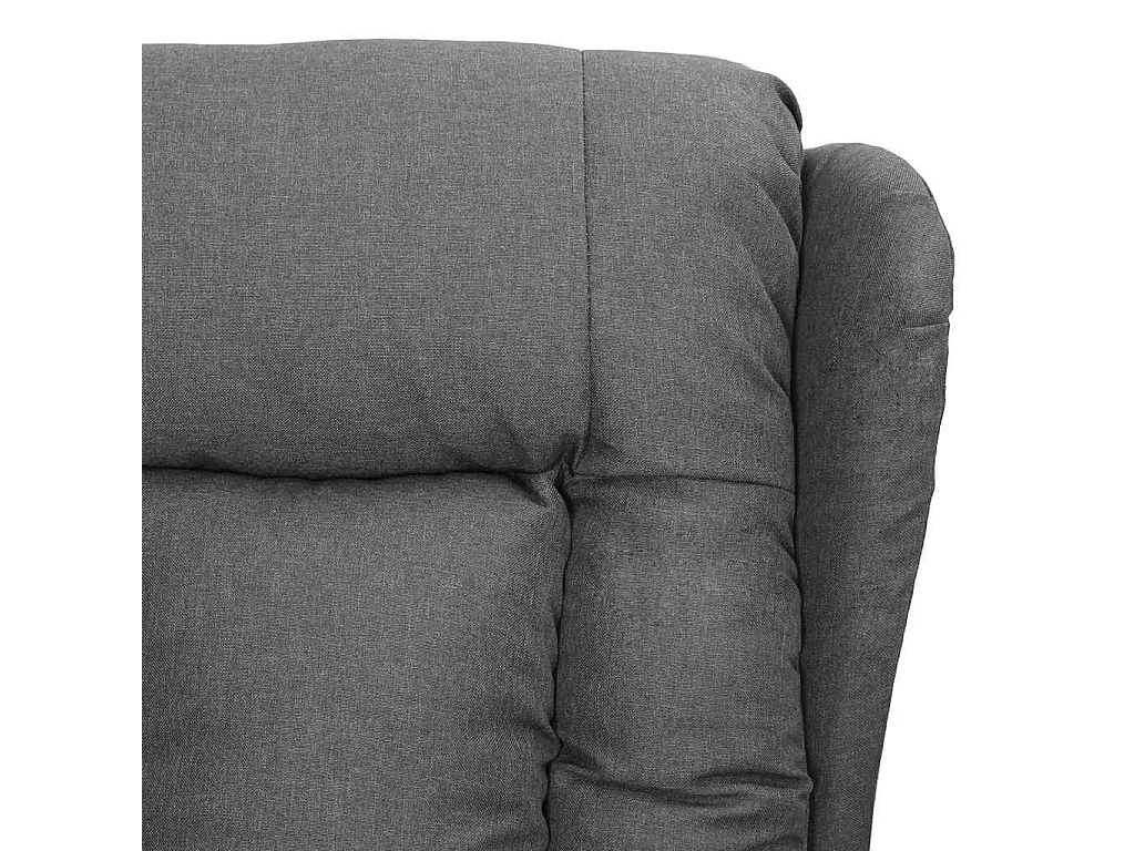Poltrona elevatória de massagens tecido cinzento-claro