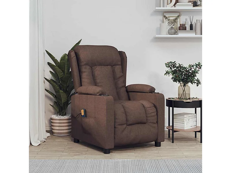 Fauteuil de massage Marron Tissu
