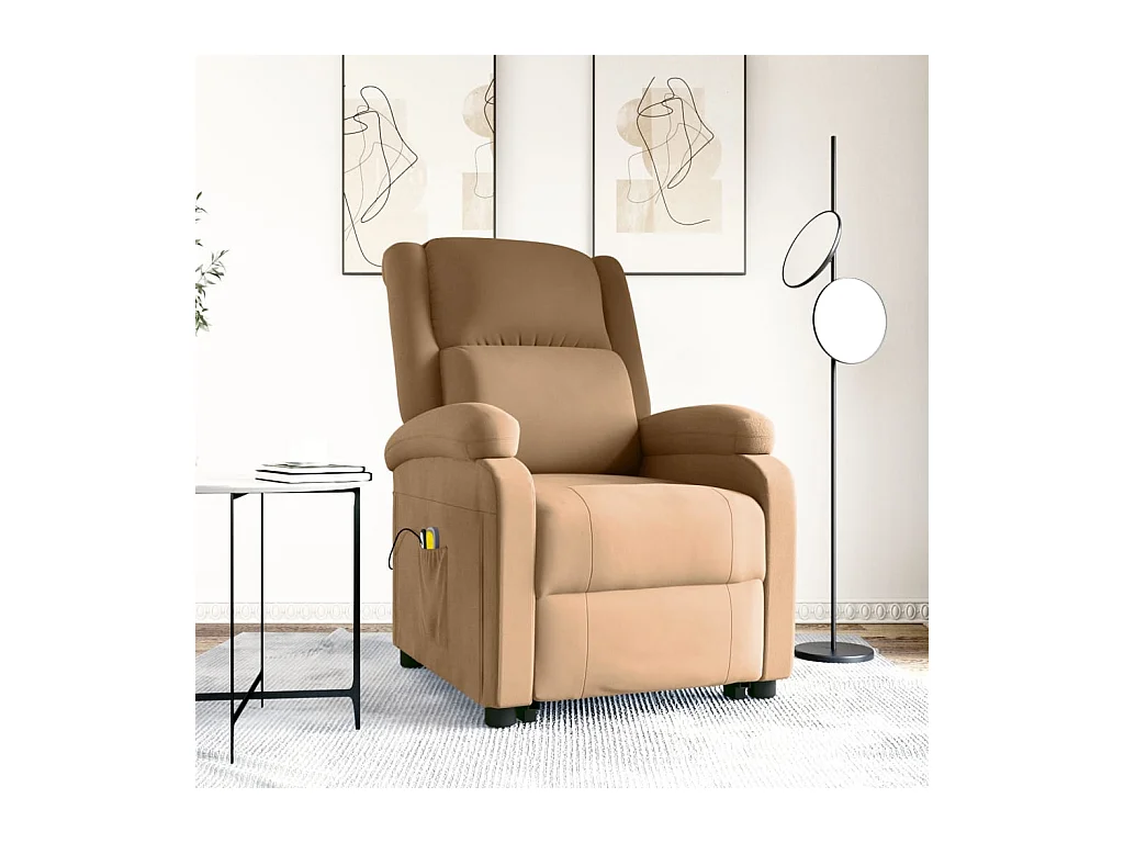 Fauteuil de massage Marron Velours