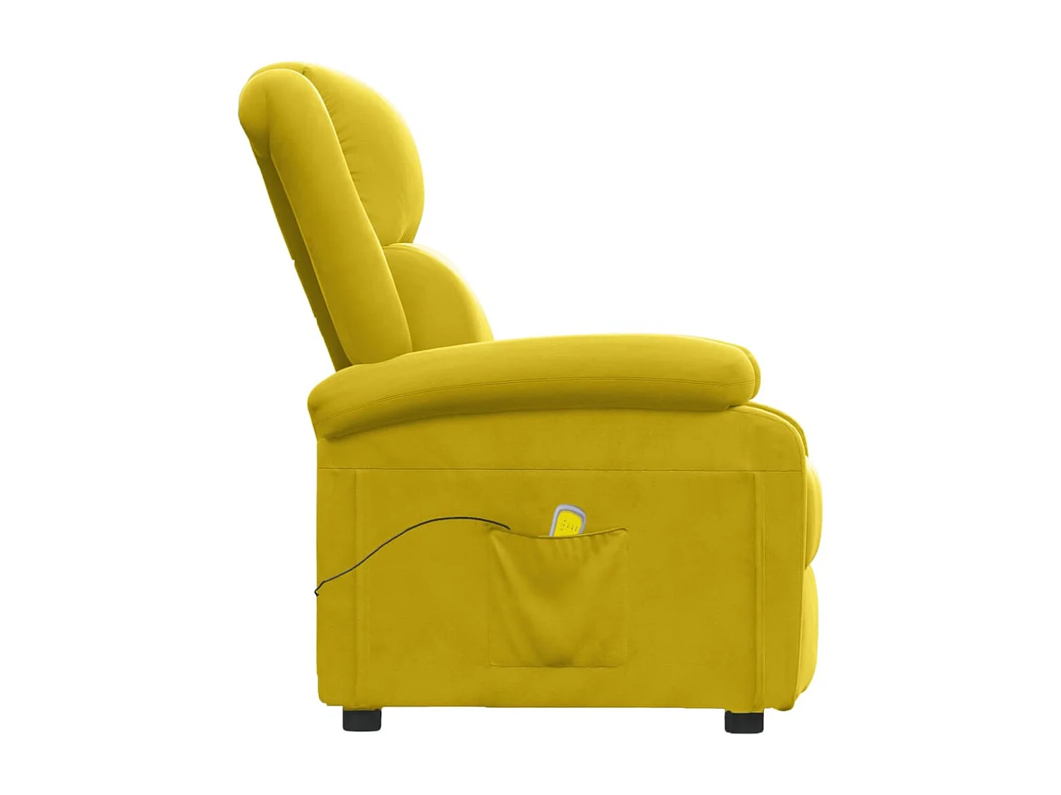 Fauteuil de massage Jaune Velours