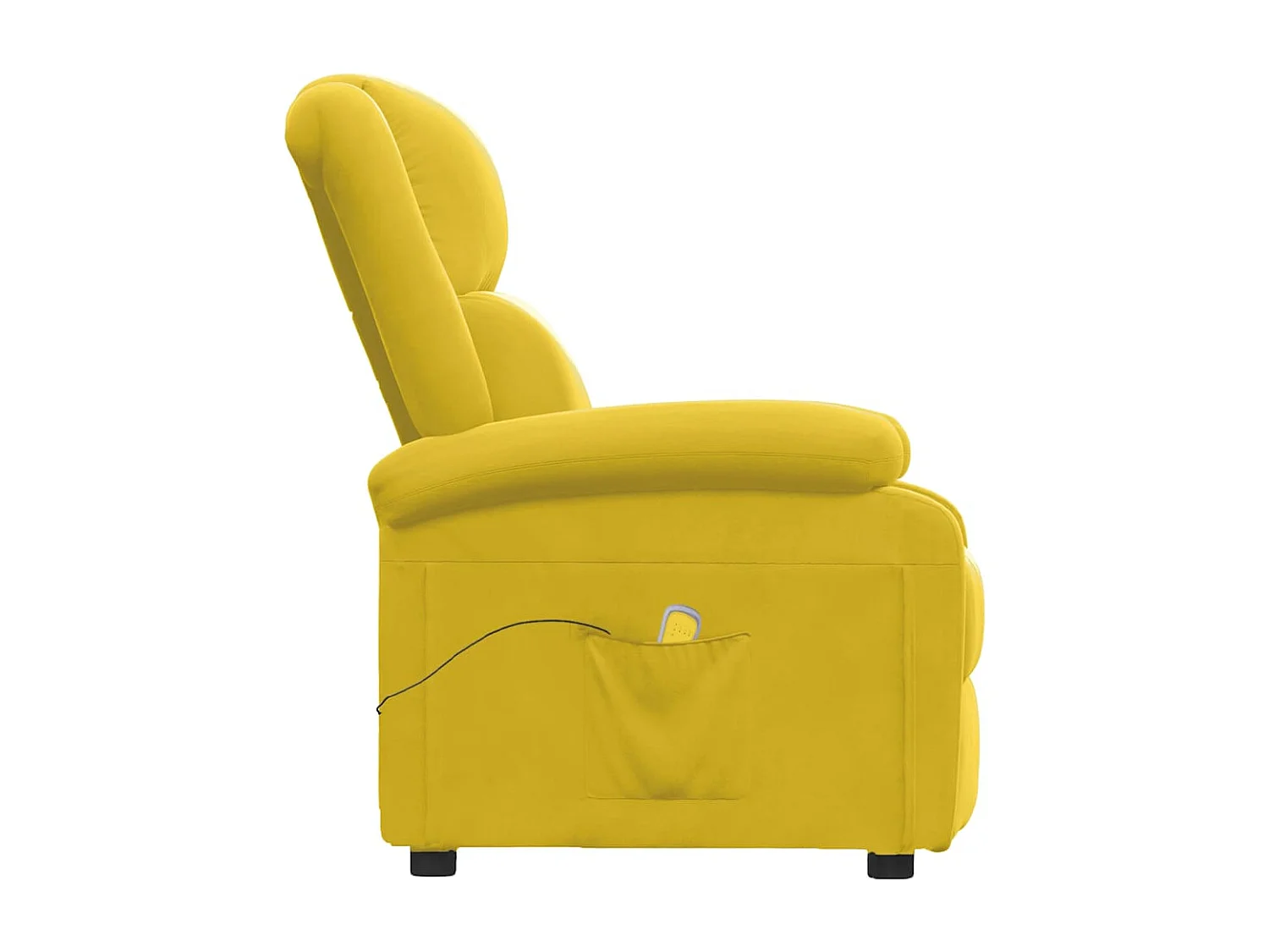 Fauteuil de massage Jaune Velours
