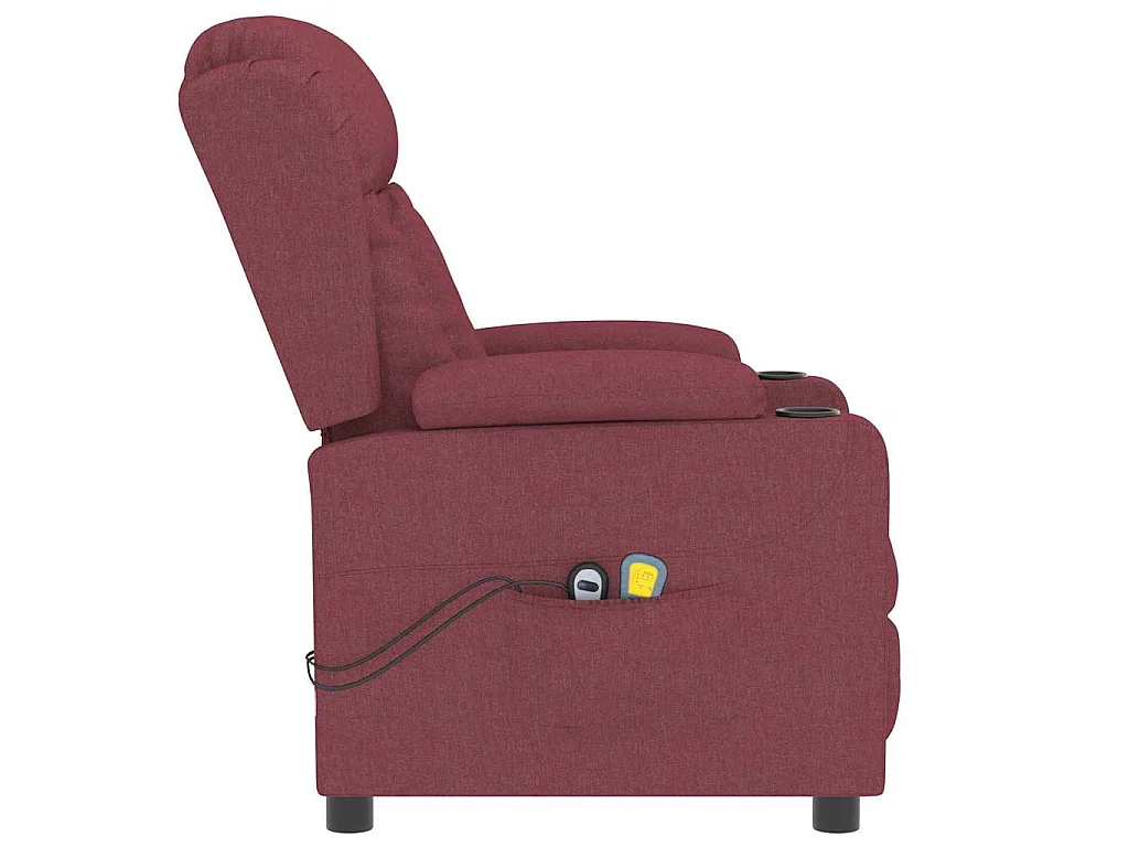 Fauteuil électrique de massage Bordeaux Tissu