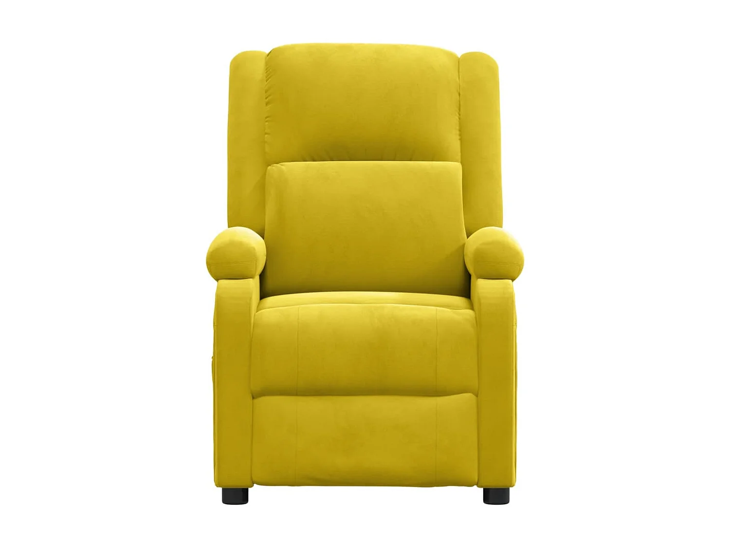 Fauteuil électrique de massage Jaune Velours