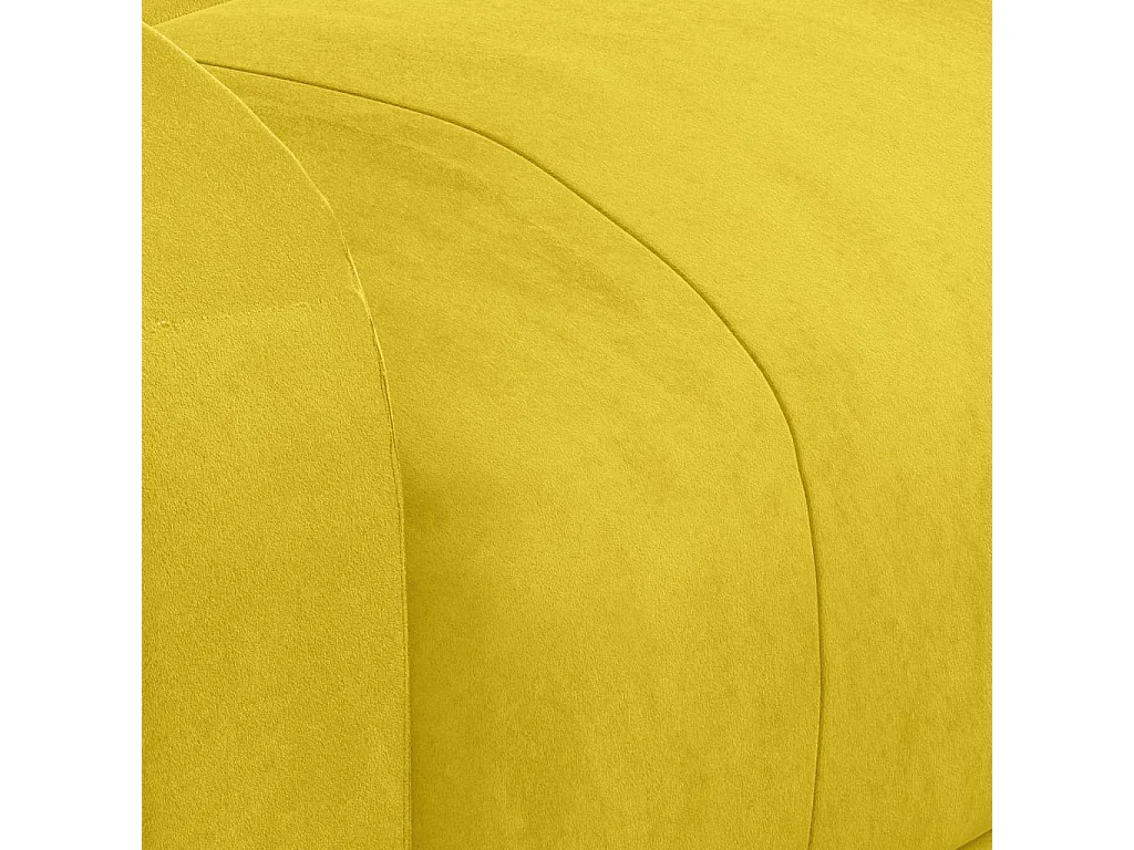 Fauteuil électrique de massage Jaune Velours