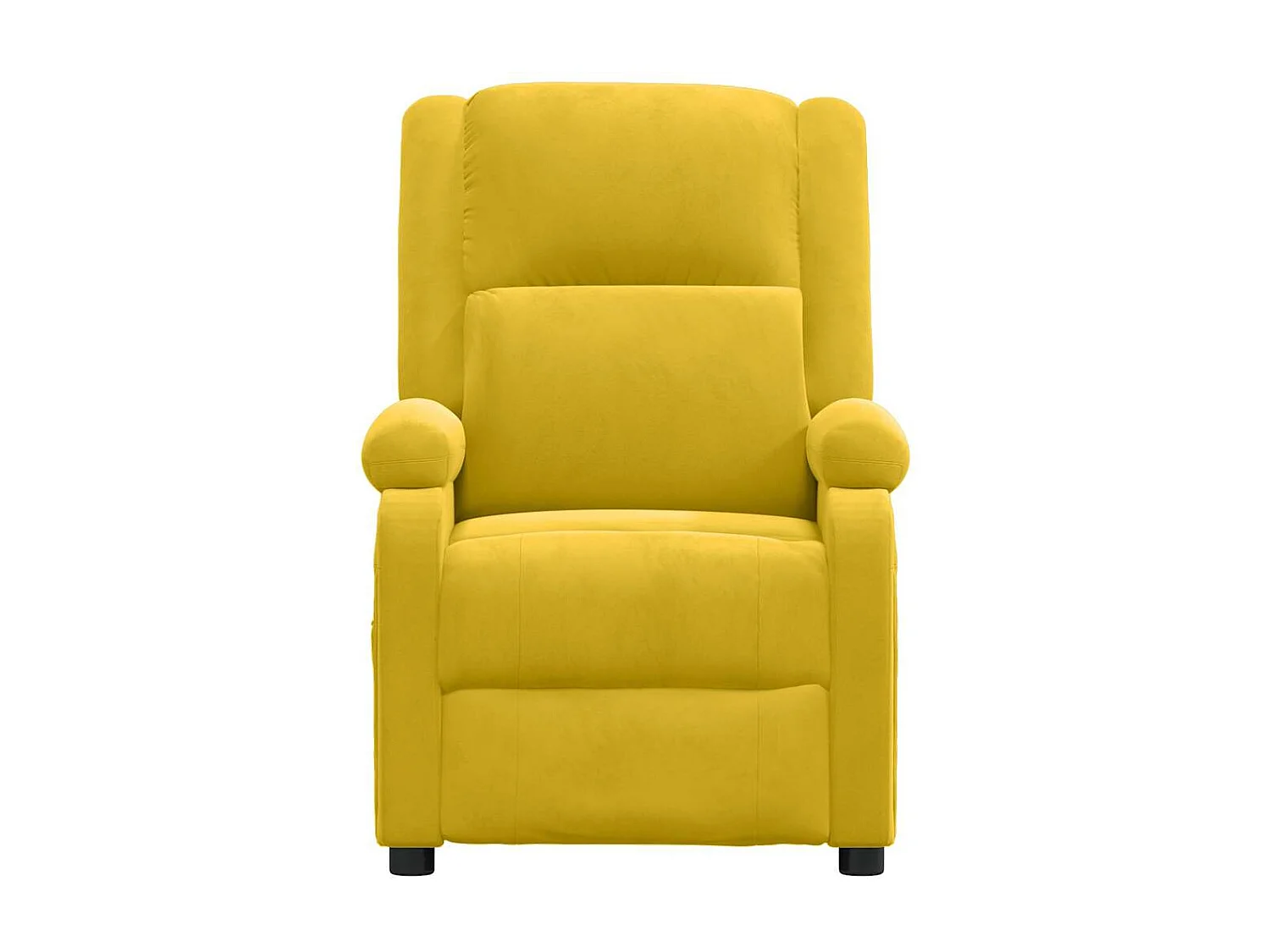 Fauteuil électrique de massage Jaune Velours
