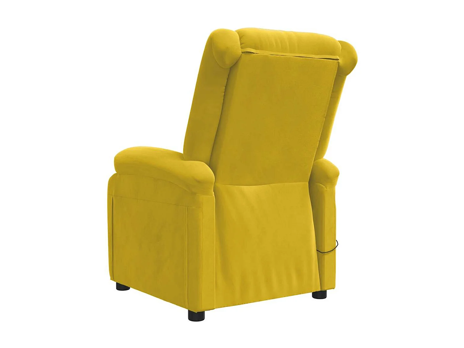 Fauteuil électrique de massage Jaune Velours