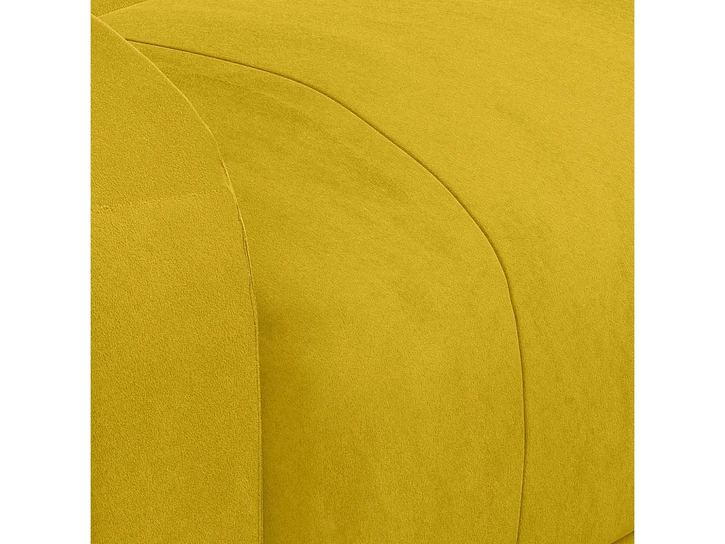 Fauteuil électrique de massage Jaune Velours