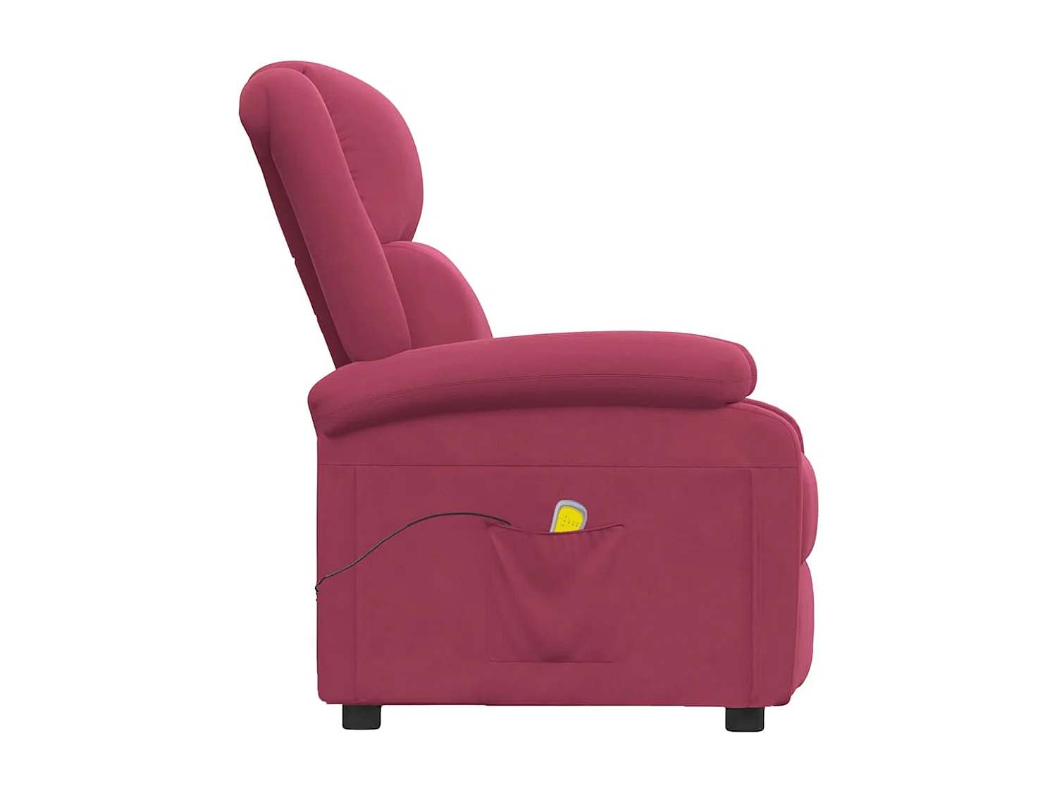 Fauteuil de massage Rouge bordeaux Velours