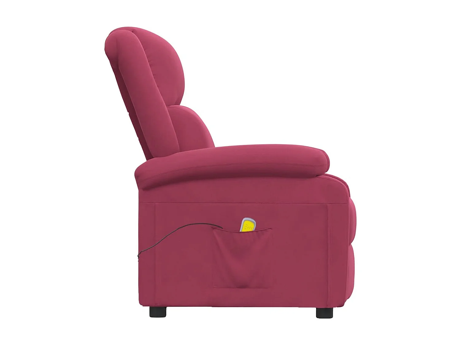 Fauteuil de massage Rouge bordeaux Velours