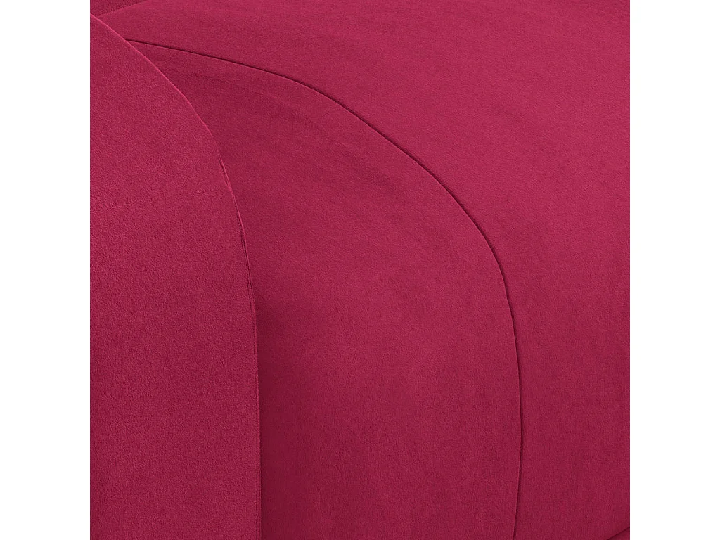 Sillón de masaje de terciopelo rojo tinto