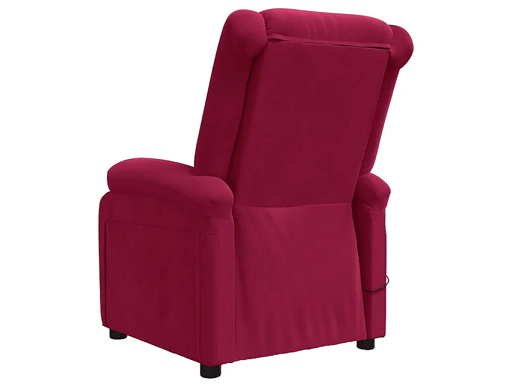 Fauteuil de massage Rouge bordeaux Velours