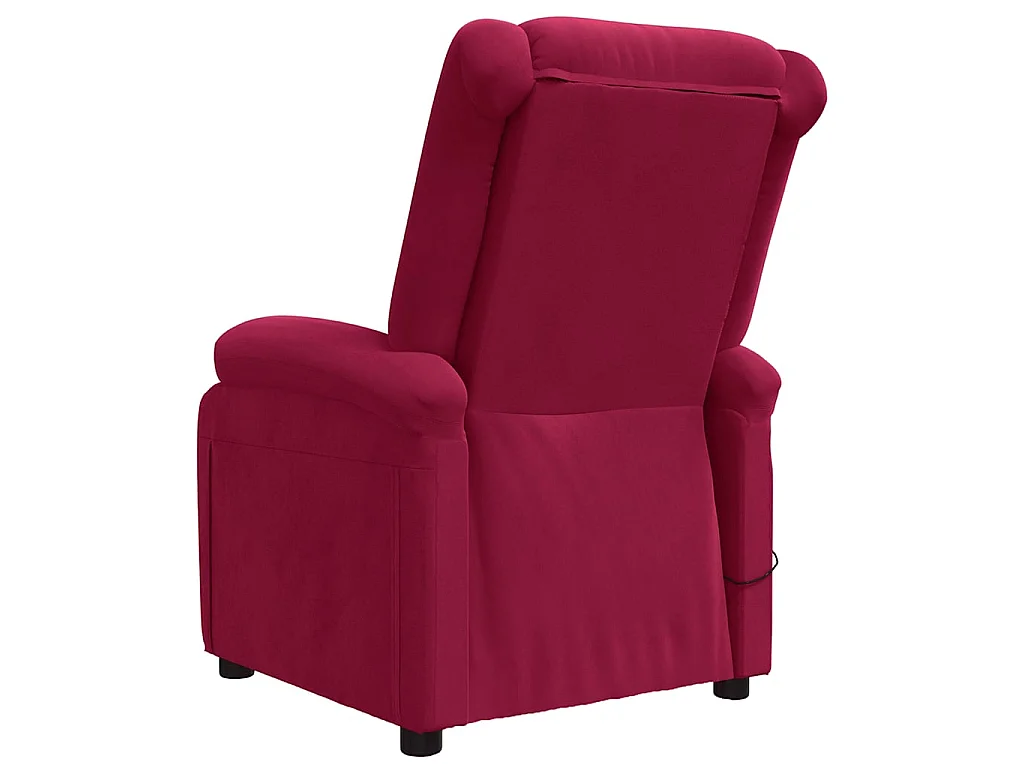 Fauteuil de massage Rouge bordeaux Velours