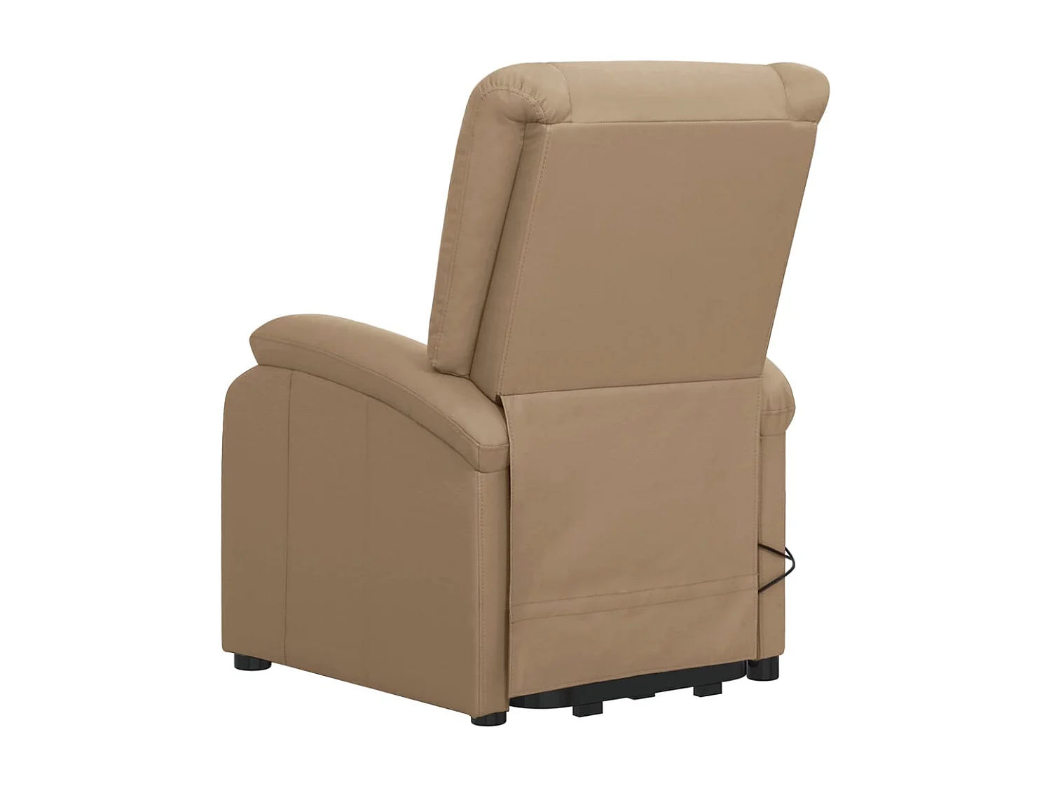 Sillón de masaje elevable cuero sintético color capuchino