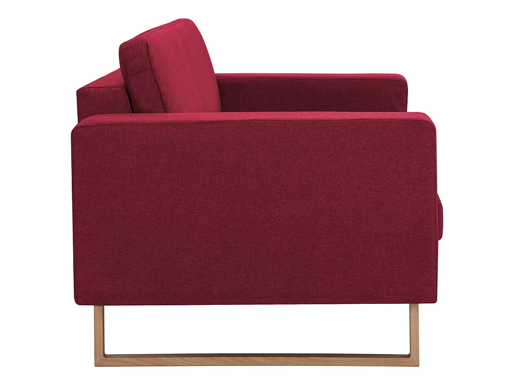 2-Sitzer-Sofa Stoff Weinrot