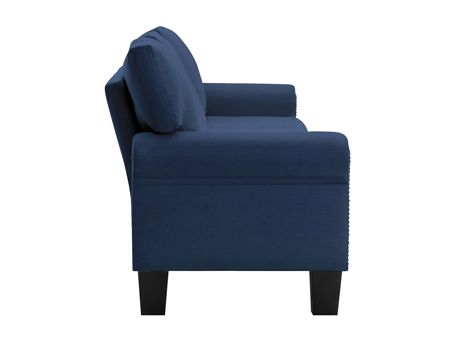 Sofá de 4 lugares em tecido azul