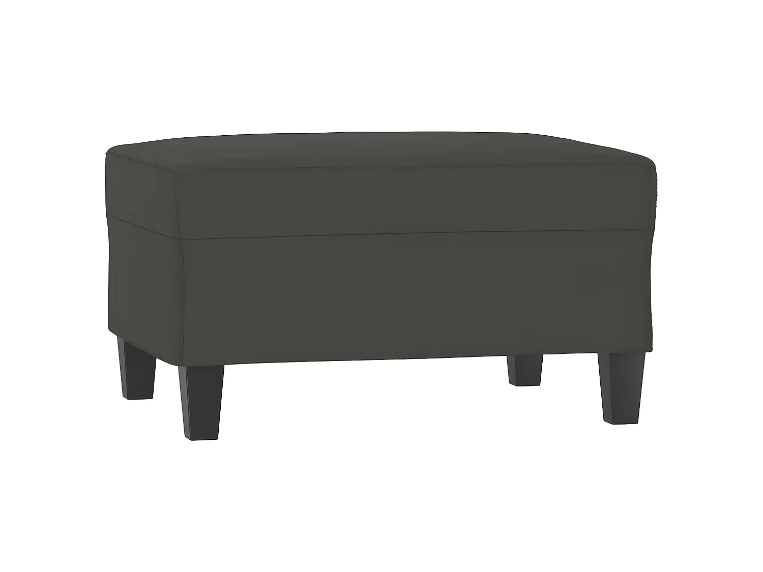 Canapé 3 places en microfibre gris foncé