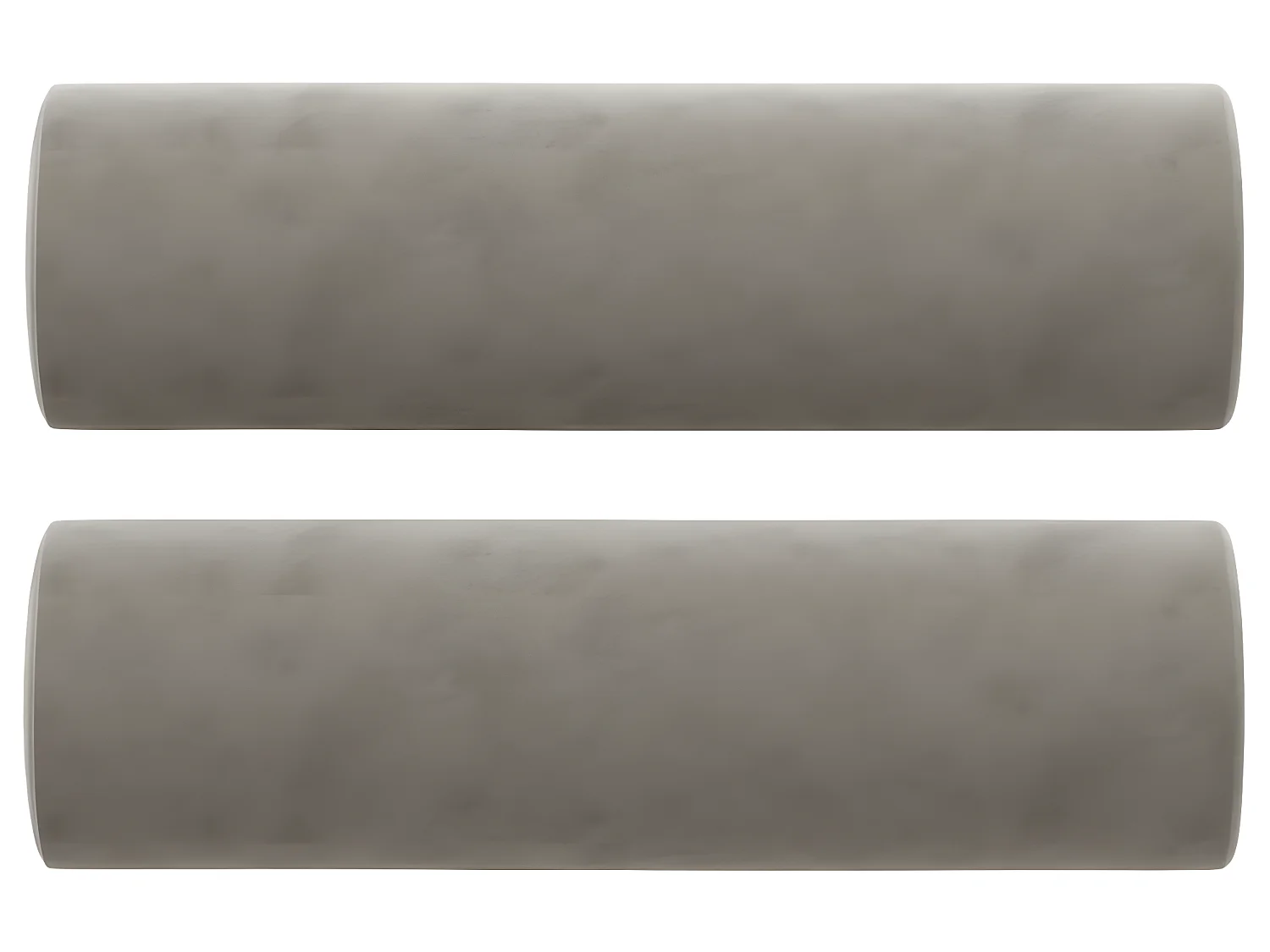 Canapé 2 places oreillers et coussins Gris clair 140 cm Velours