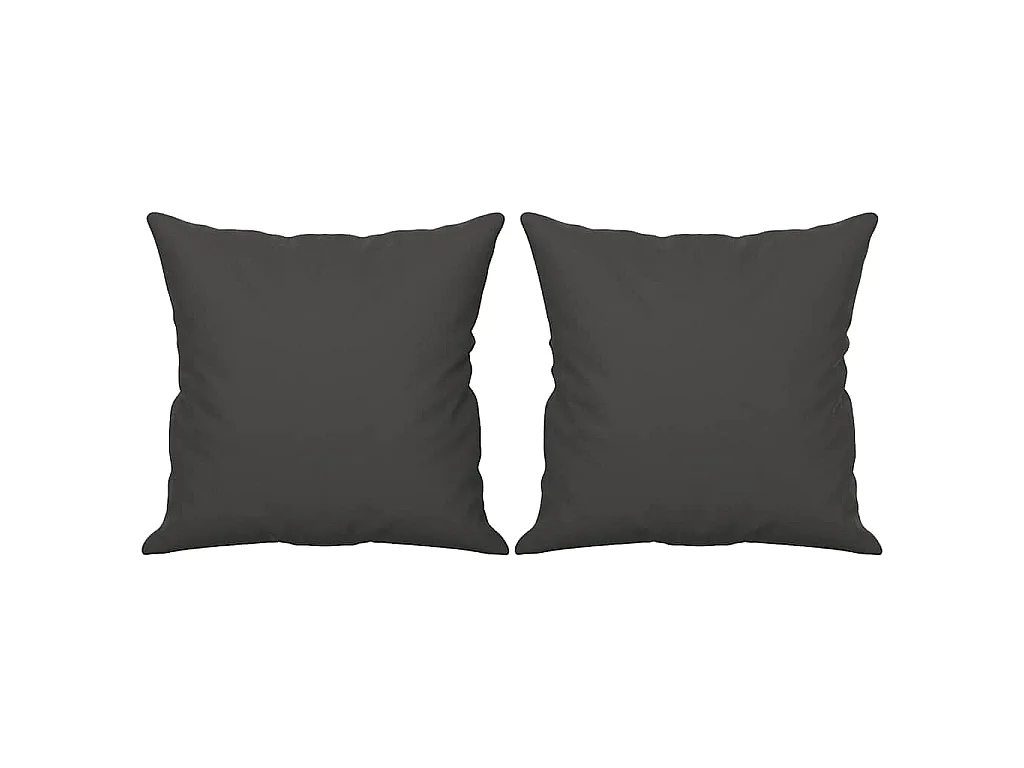 Canapé 2 places en tissu gris foncé