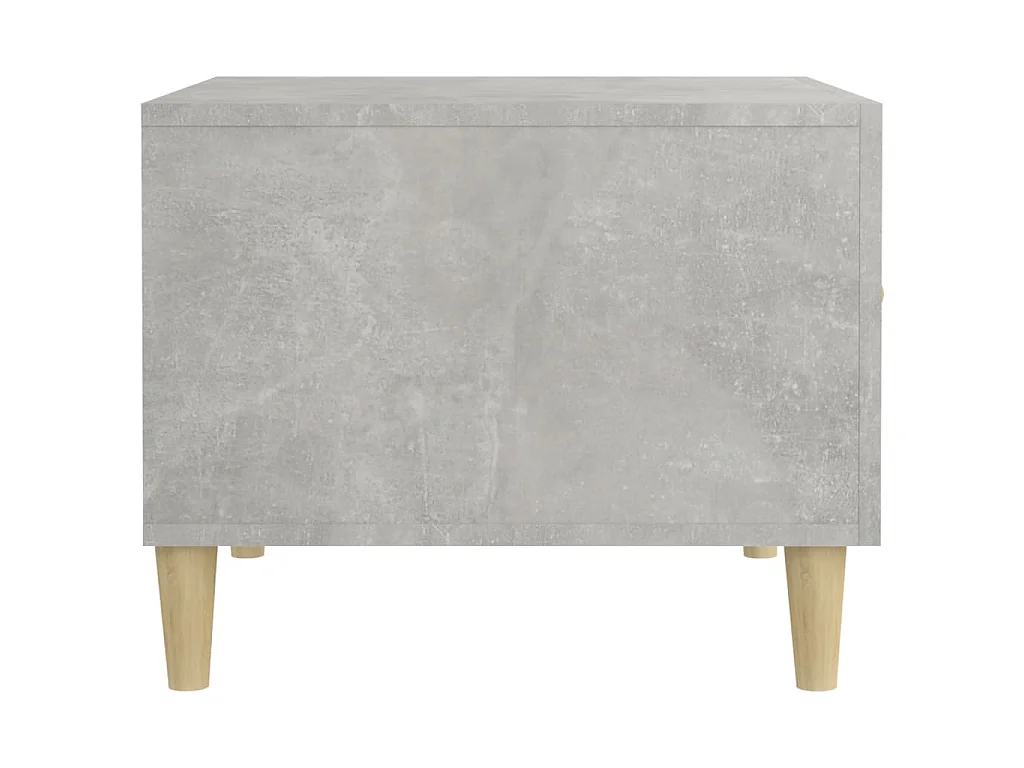 Table basse Gris béton 50x50x40 cm Bois d'ingénierie