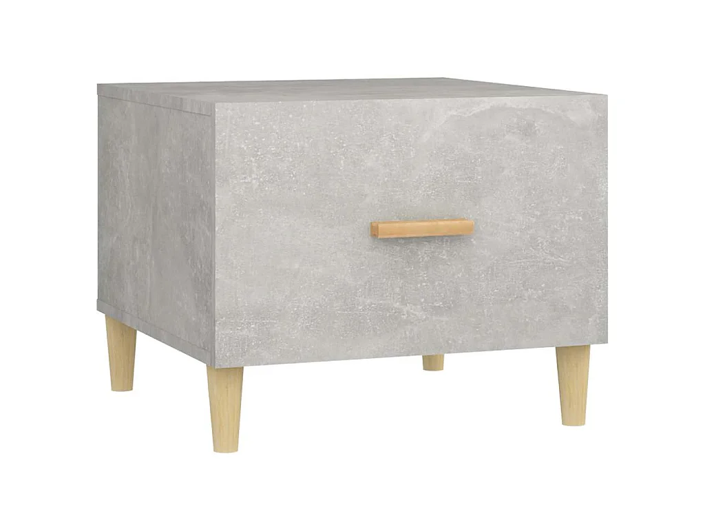 Table basse Gris béton 50x50x40 cm Bois d'ingénierie