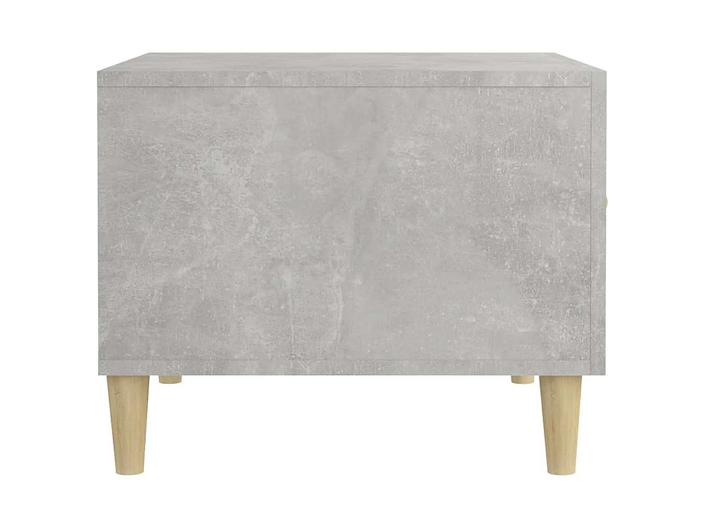 Table basse Gris béton 50x50x40 cm Bois d'ingénierie
