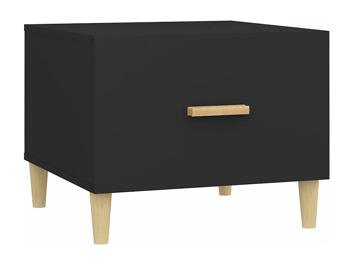 Table basse Noir 50x50x40 cm Bois d'ingénierie