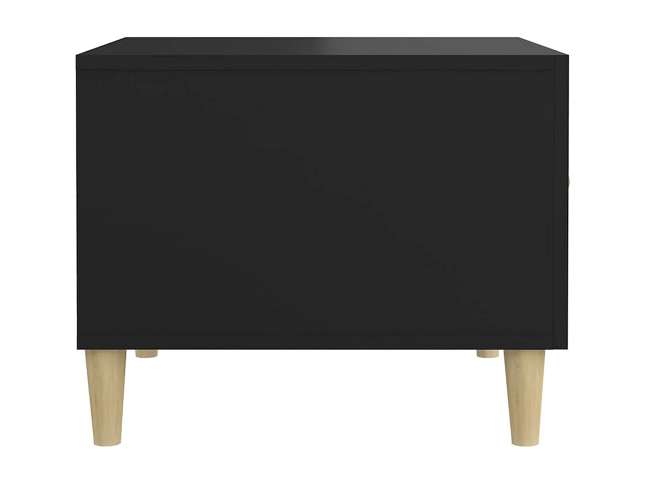 Table basse Noir 50x50x40 cm Bois d'ingénierie