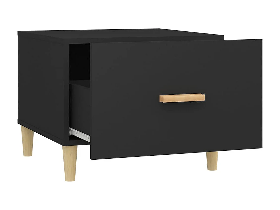 Couchtisch Schwarz 50x50x40 cm Holzwerkstoff
