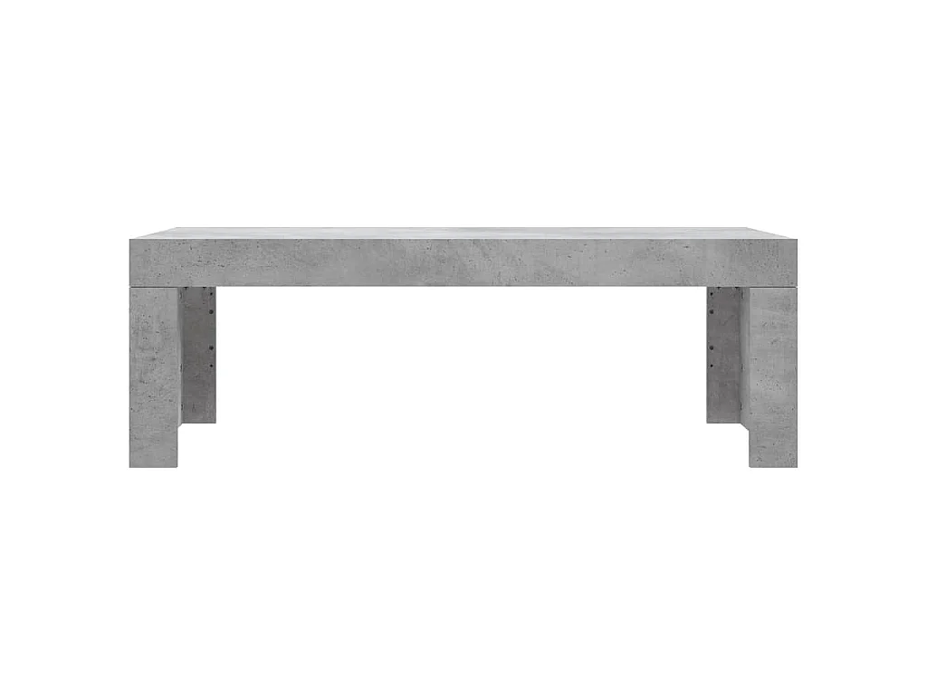 Mesa de centro madera de ingeniería gris hormigón 102x50x36 cm