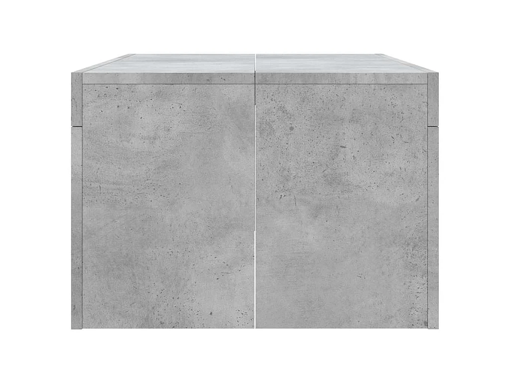 Mesa de centro madera de ingeniería gris hormigón 102x50x36 cm