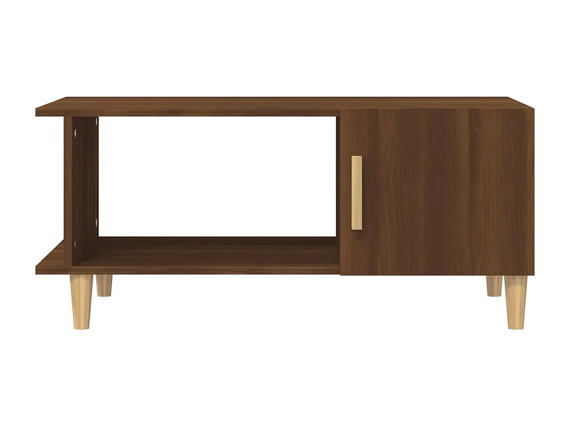 Salontafel 90x50x40 cm bewerkt hout bruin eikenkleur