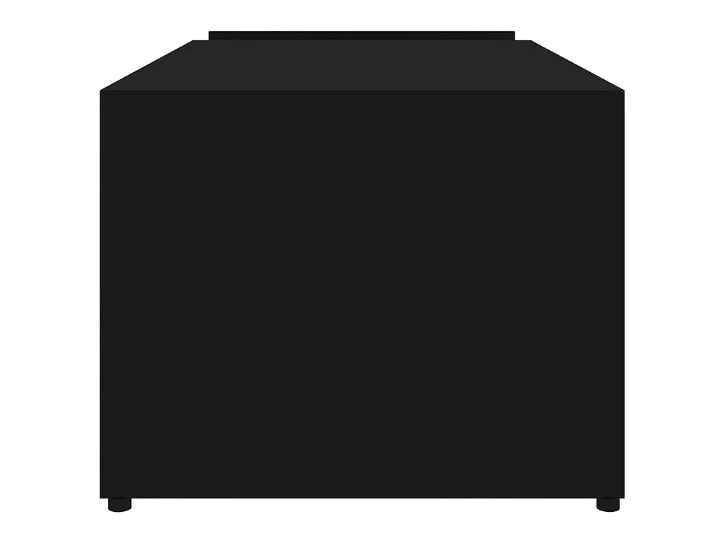 Tavolino da Salotto Nero 90x45x35 cm in Legno Multistrato