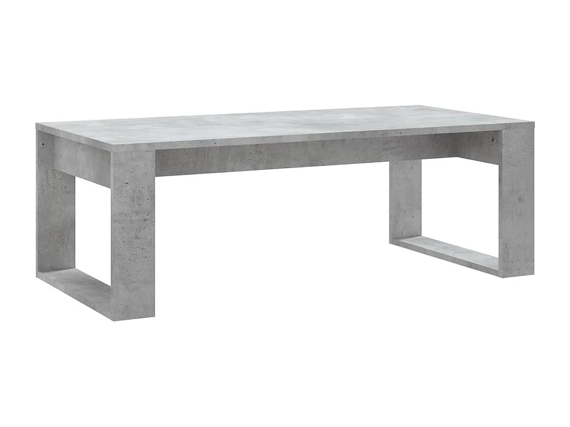 Mesa de centro madera de ingeniería gris hormigón 102x50x35 cm
