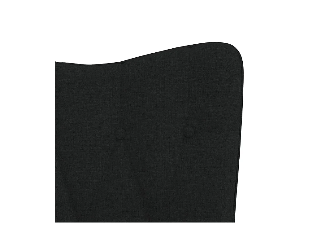 Silla mecedora con reposapiés tela amarillo mostaza