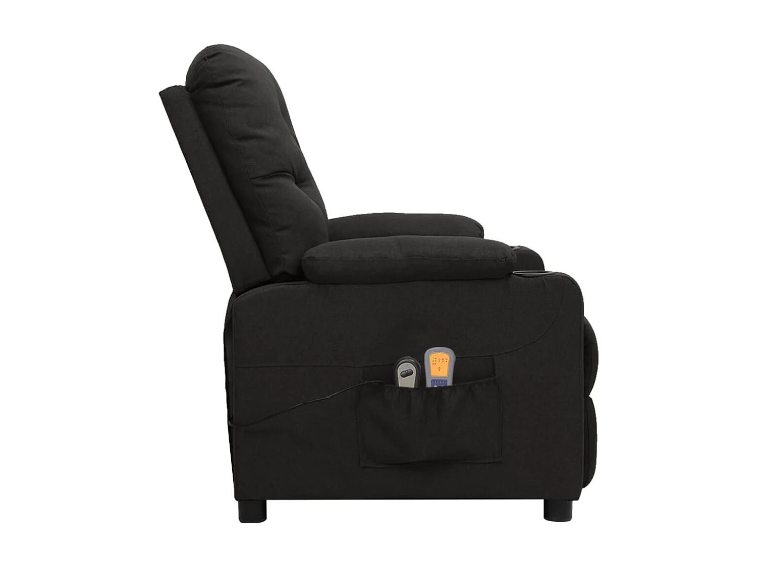 Sillón de masaje eléctrico tela negro