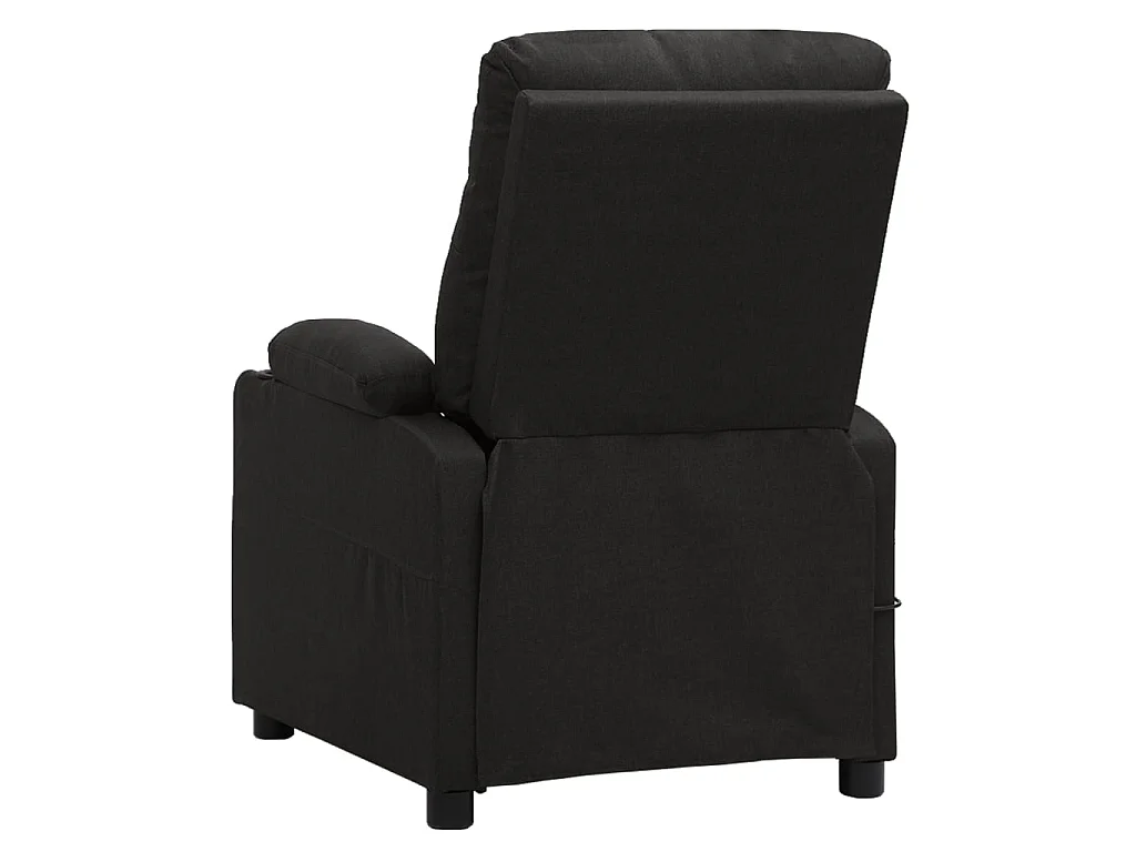 Massagesessel Elektrisch Schwarz Stoff