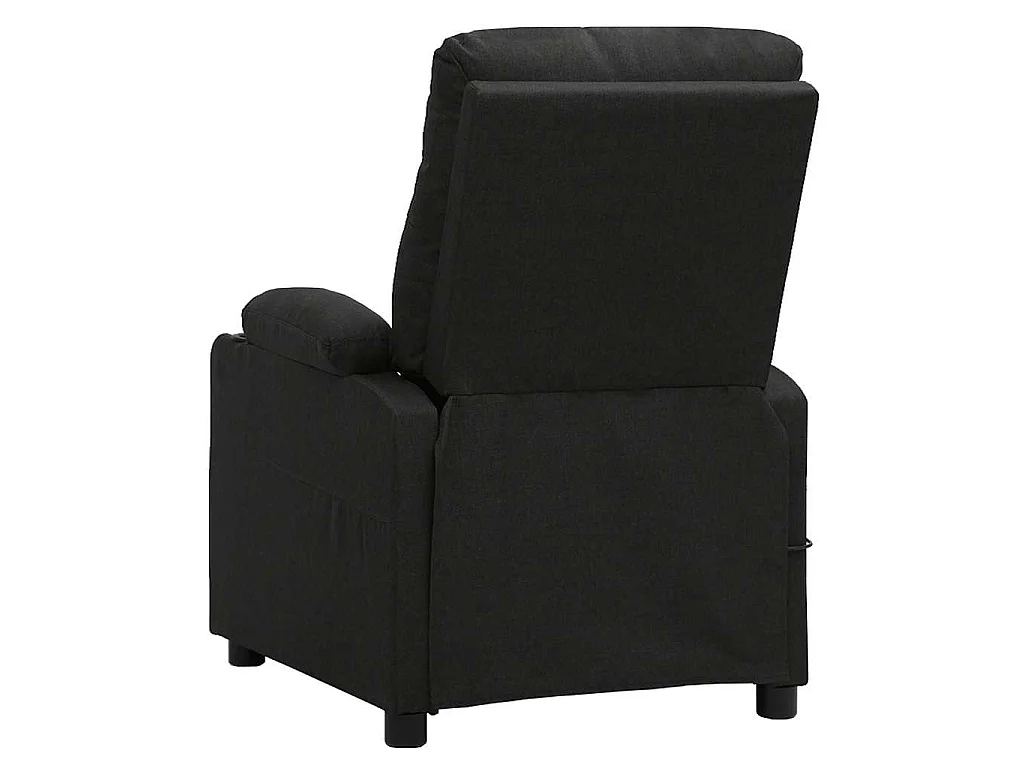 Massagesessel Elektrisch Schwarz Stoff