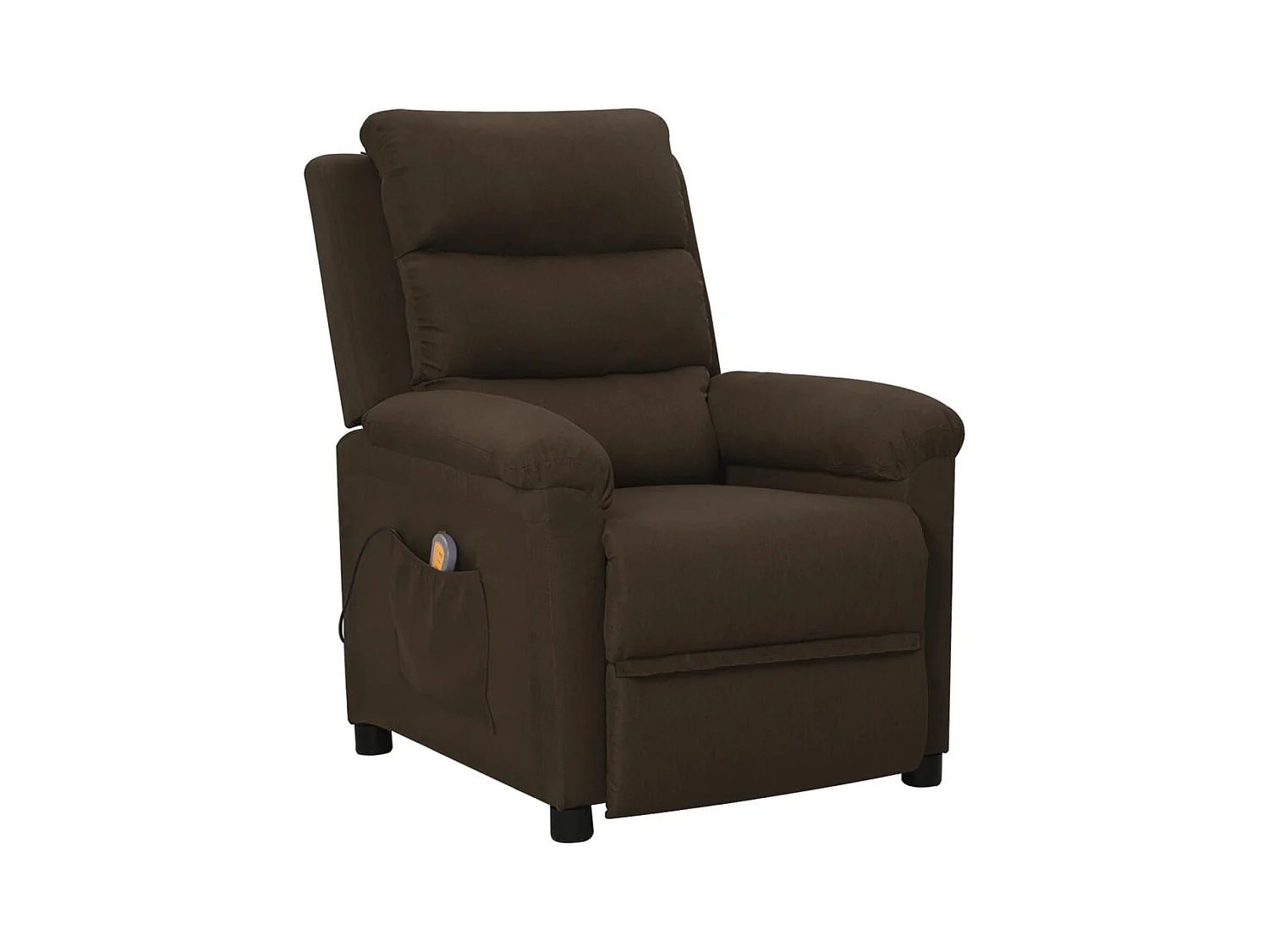 Fauteuil de massage Marron foncé Tissu