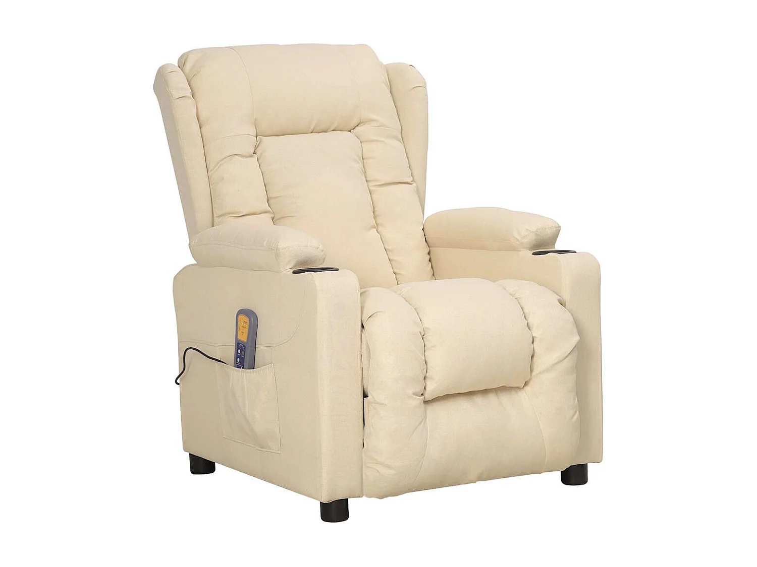 Sillón de masaje elevable tela color crema