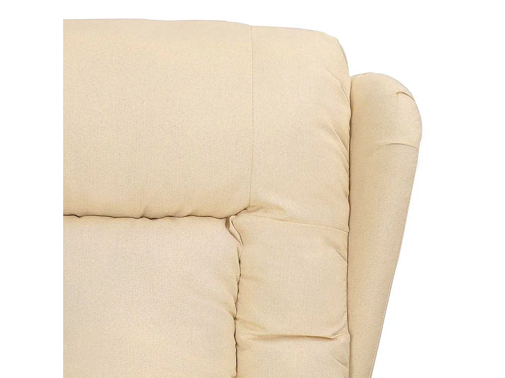Fauteuil de massage Crème Tissu