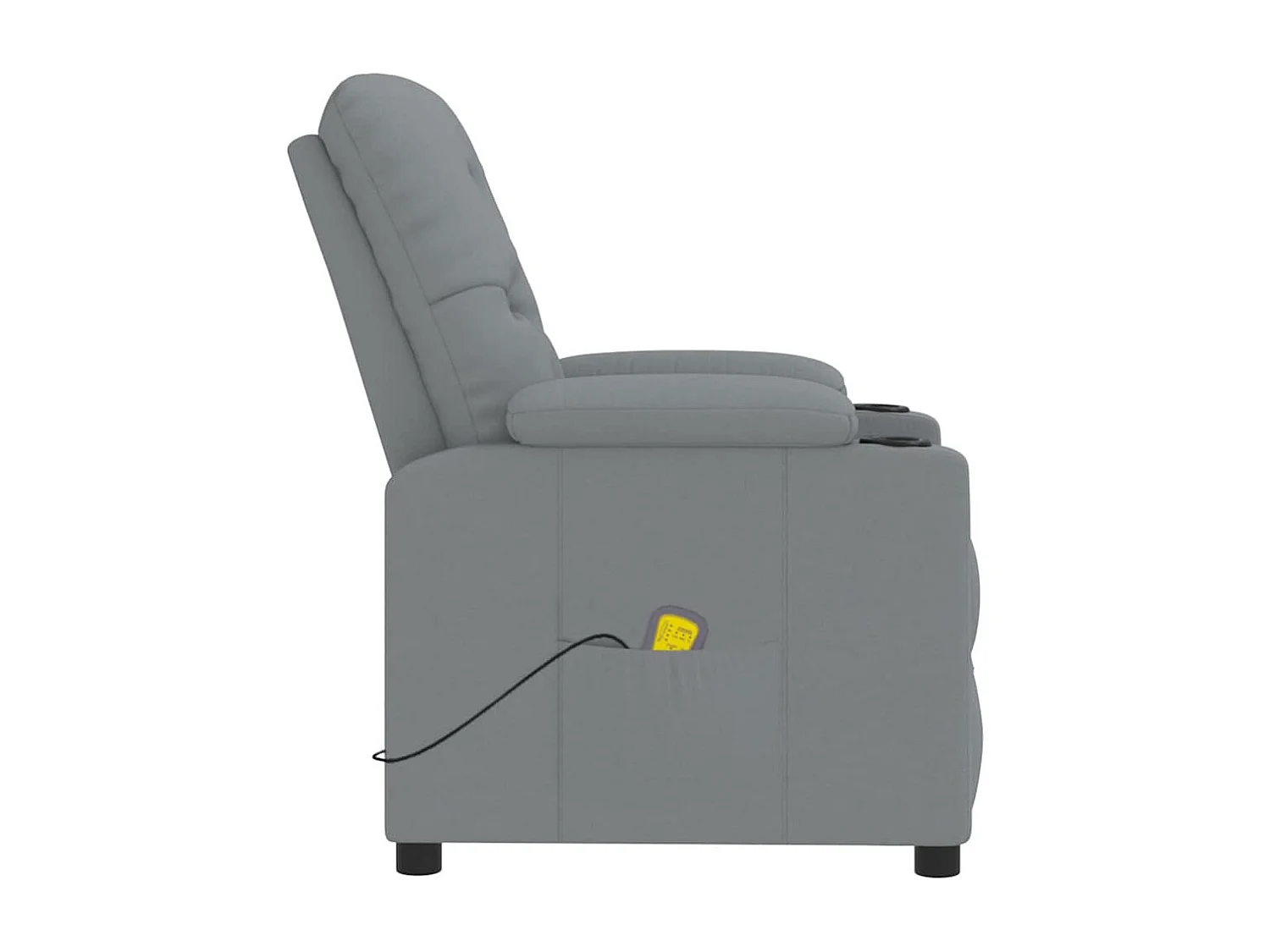 Fauteuil de massage Gris clair Tissu