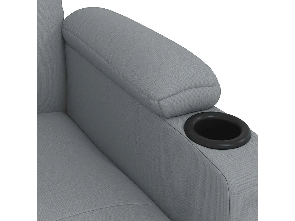 Fauteuil de massage Gris clair Tissu