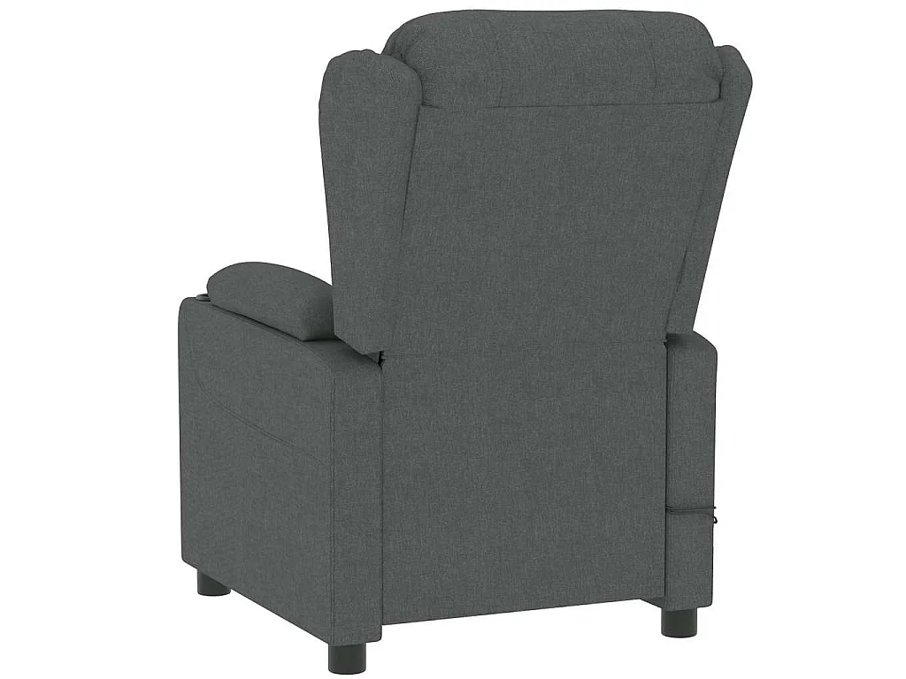 Fauteuil électrique de massage Gris foncé Tissu