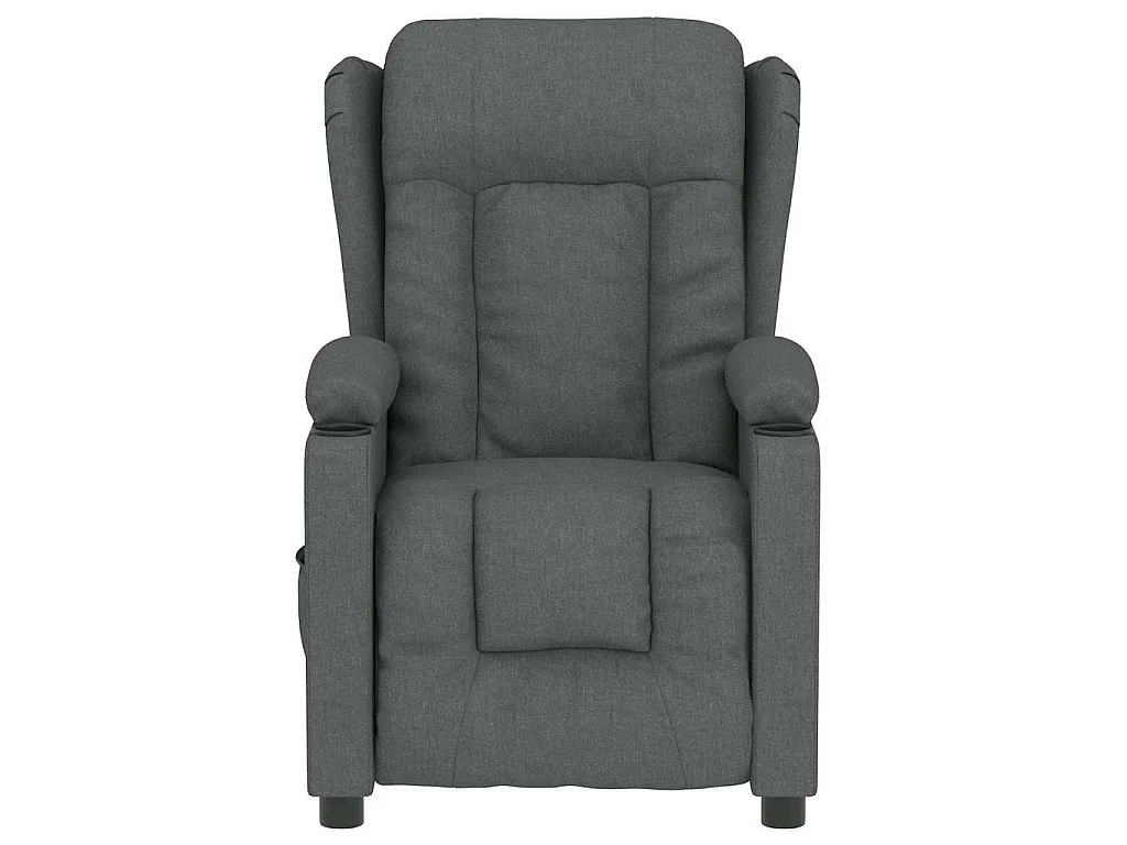 Fauteuil électrique de massage Gris foncé Tissu