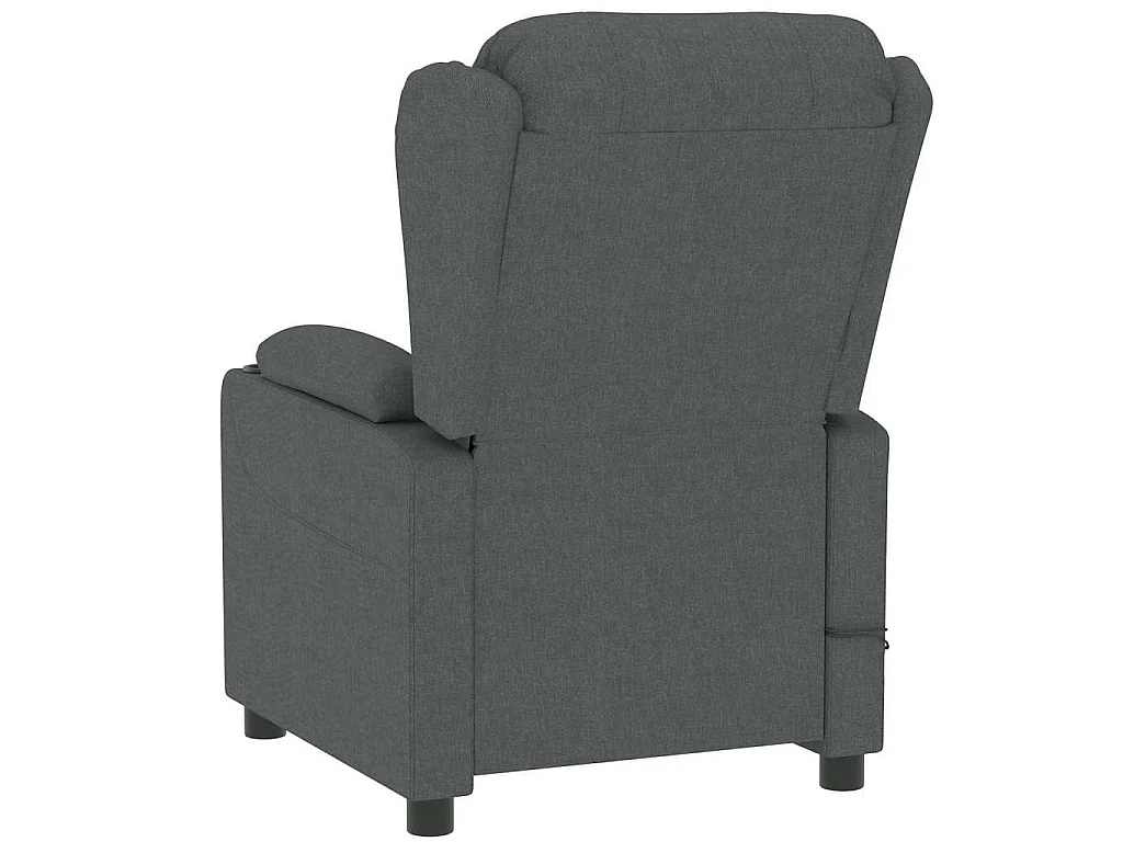 Fauteuil électrique de massage Gris foncé Tissu