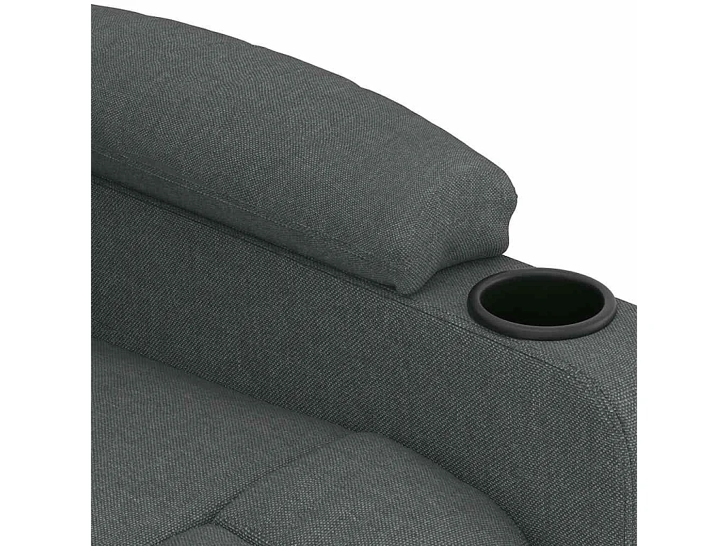 Fauteuil électrique de massage Gris foncé Tissu