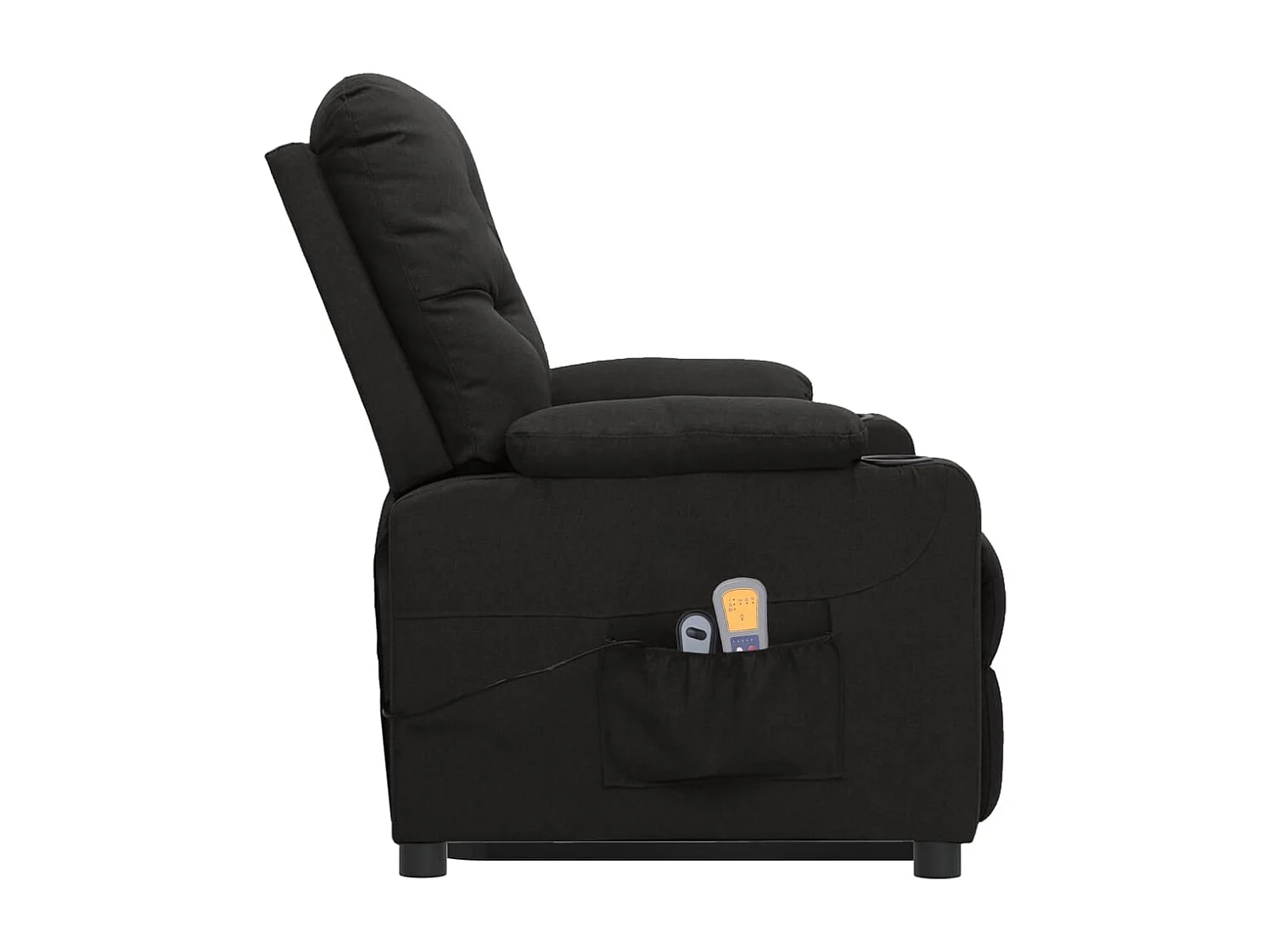 Fauteuil de massage Noir Tissu
