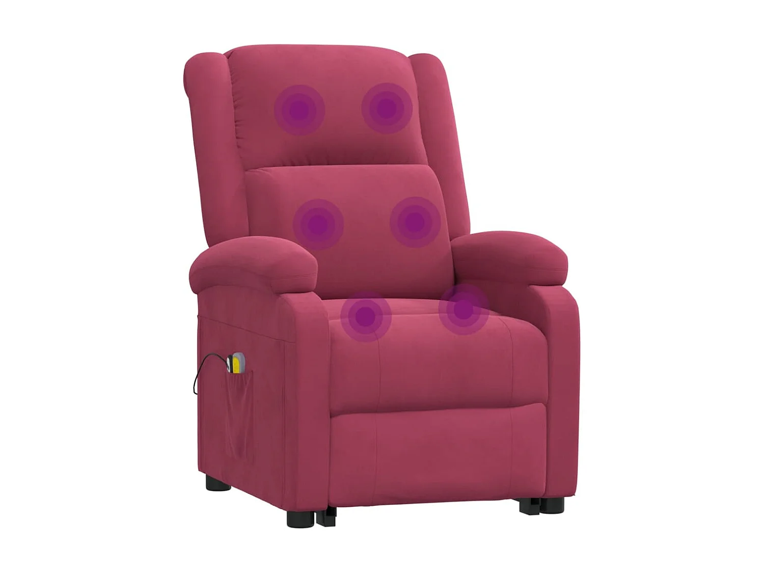 Fauteuil de massage Rouge bordeaux Velours